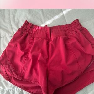 Women's Pink Lululemon shorts 4”